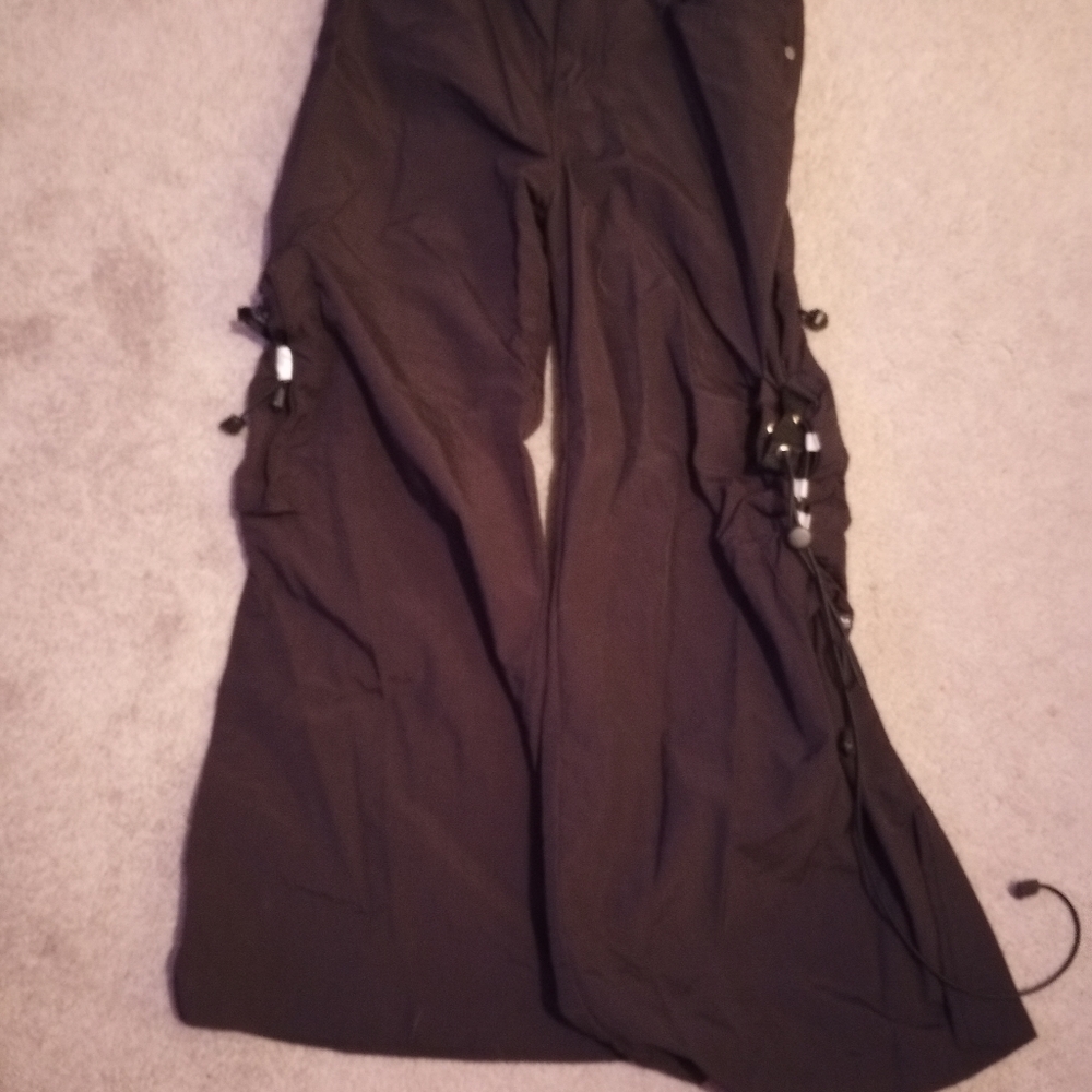 EUC Kik Girl size 7 juniors 32 inch waist raver parachute phat pants black